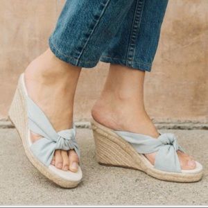NEW Soludos Knotted Espadrille Wedge